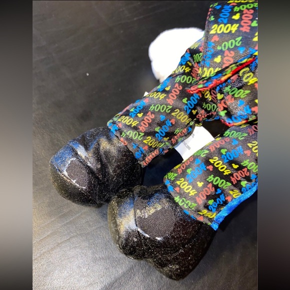 Walt Disney World Mickey Mouse Plush 2004 New Years Eve Mickey Bean Bag - Picture 10 of 12